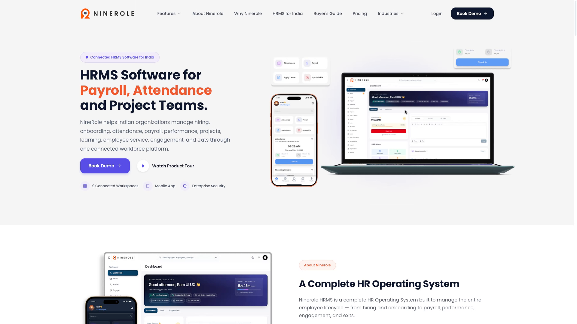 The Ninerole website