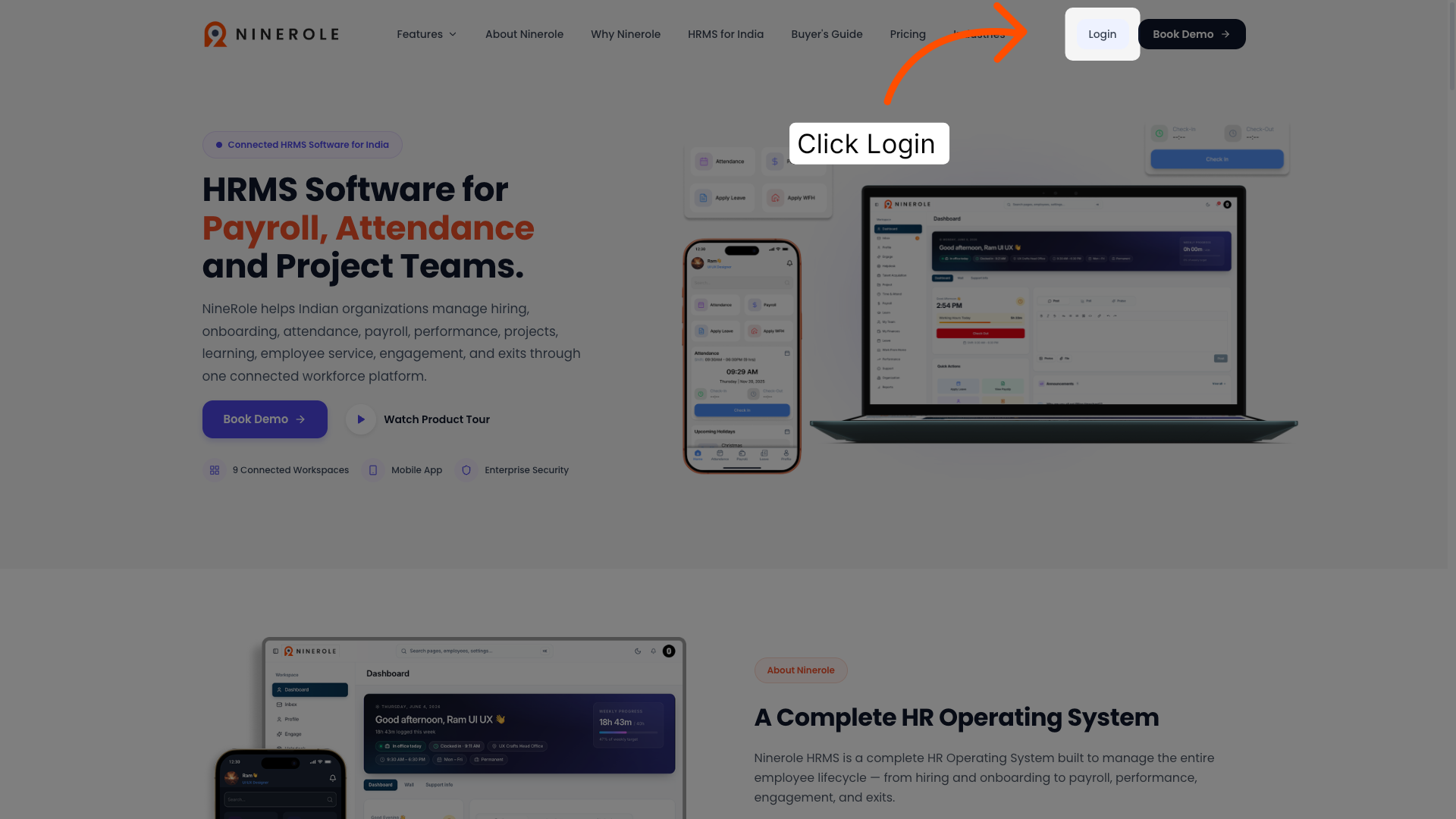 Click Login Button
