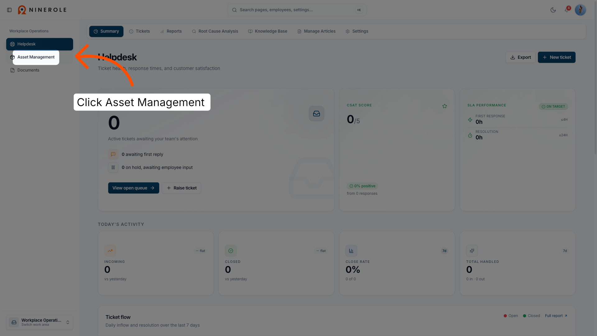 Navigate to Asset Management