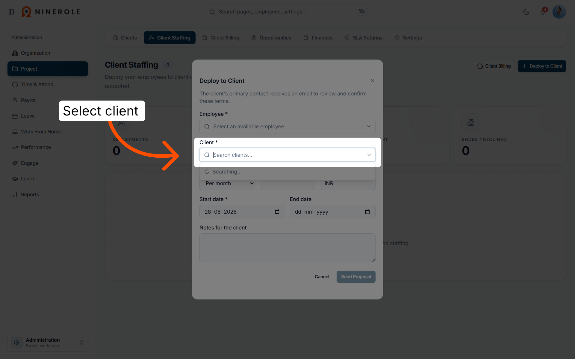 Choose Client for Deployment
