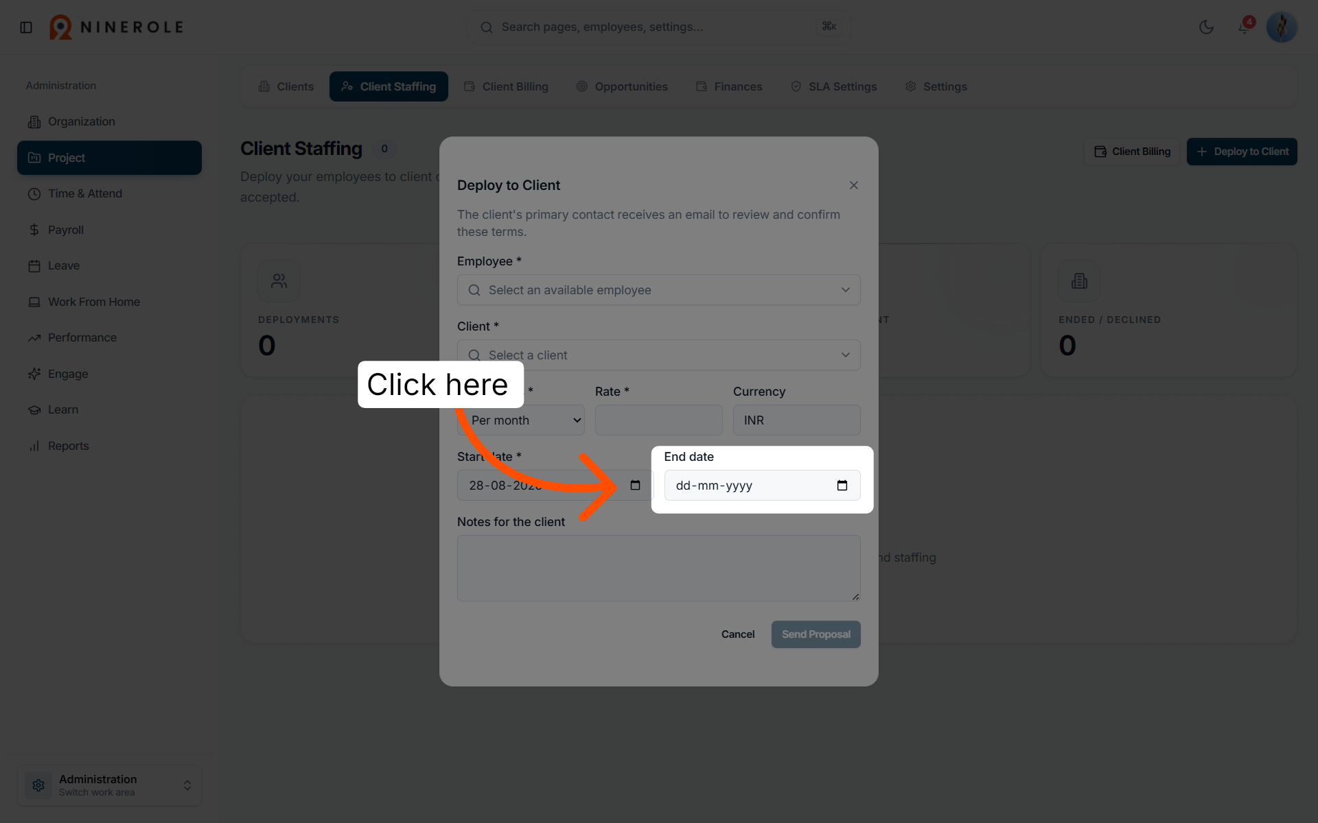Open Date Picker