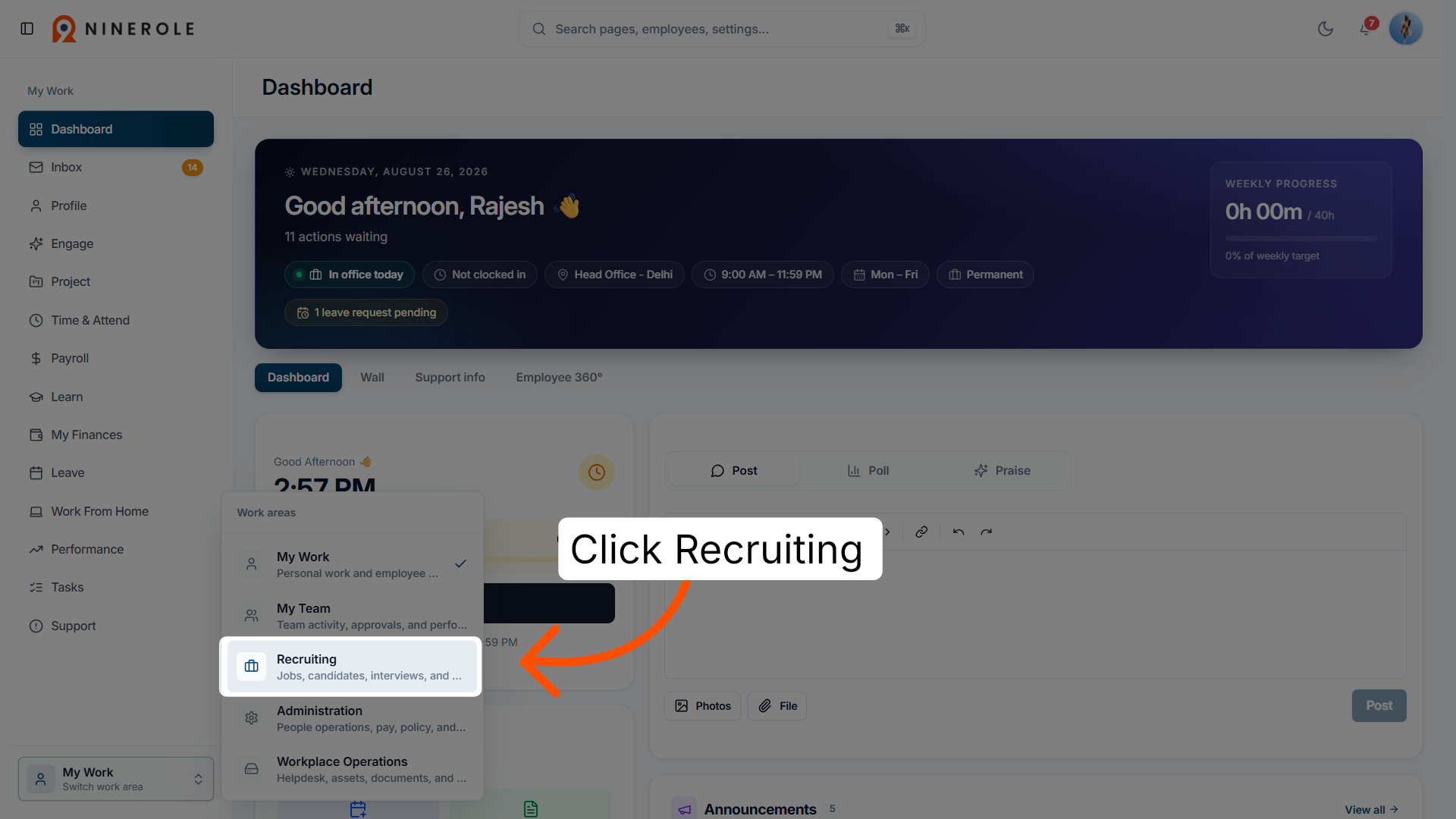Access Recruiting Section