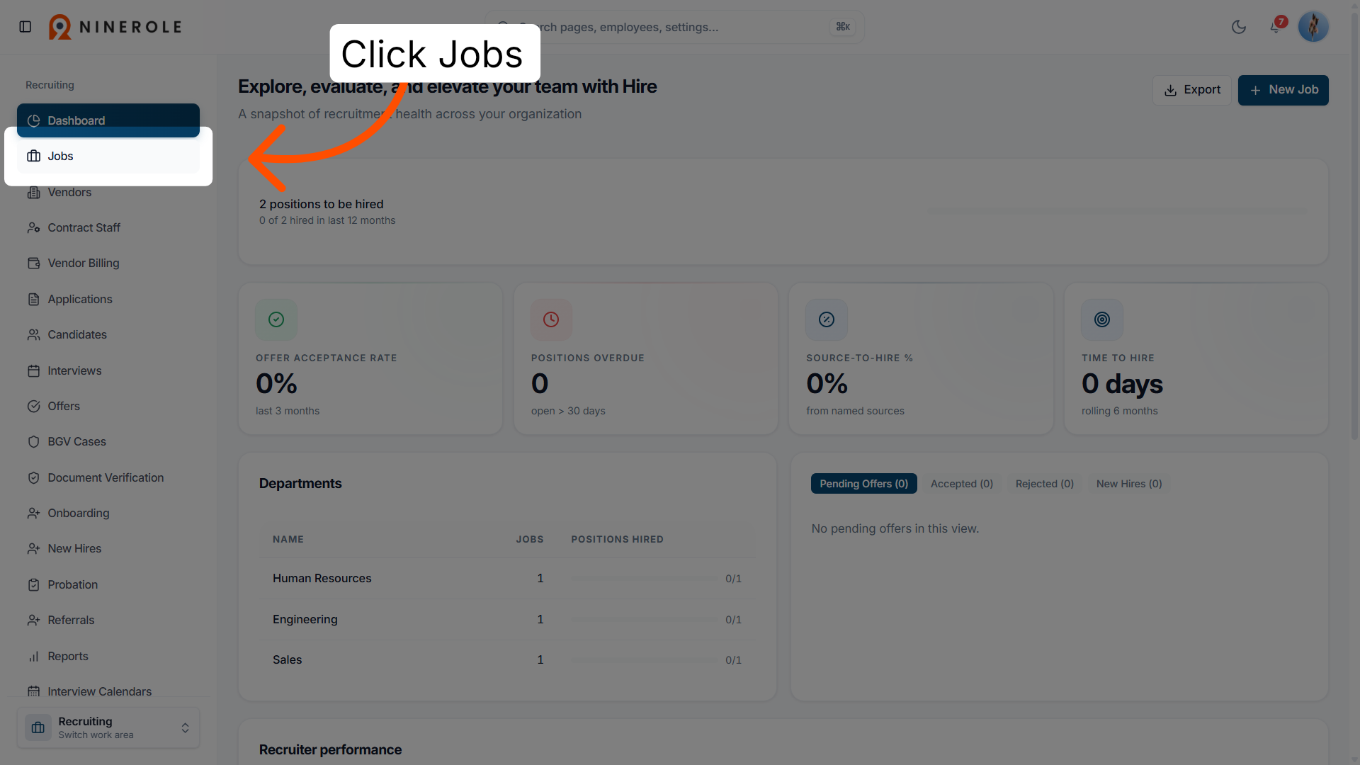 Open Jobs Page