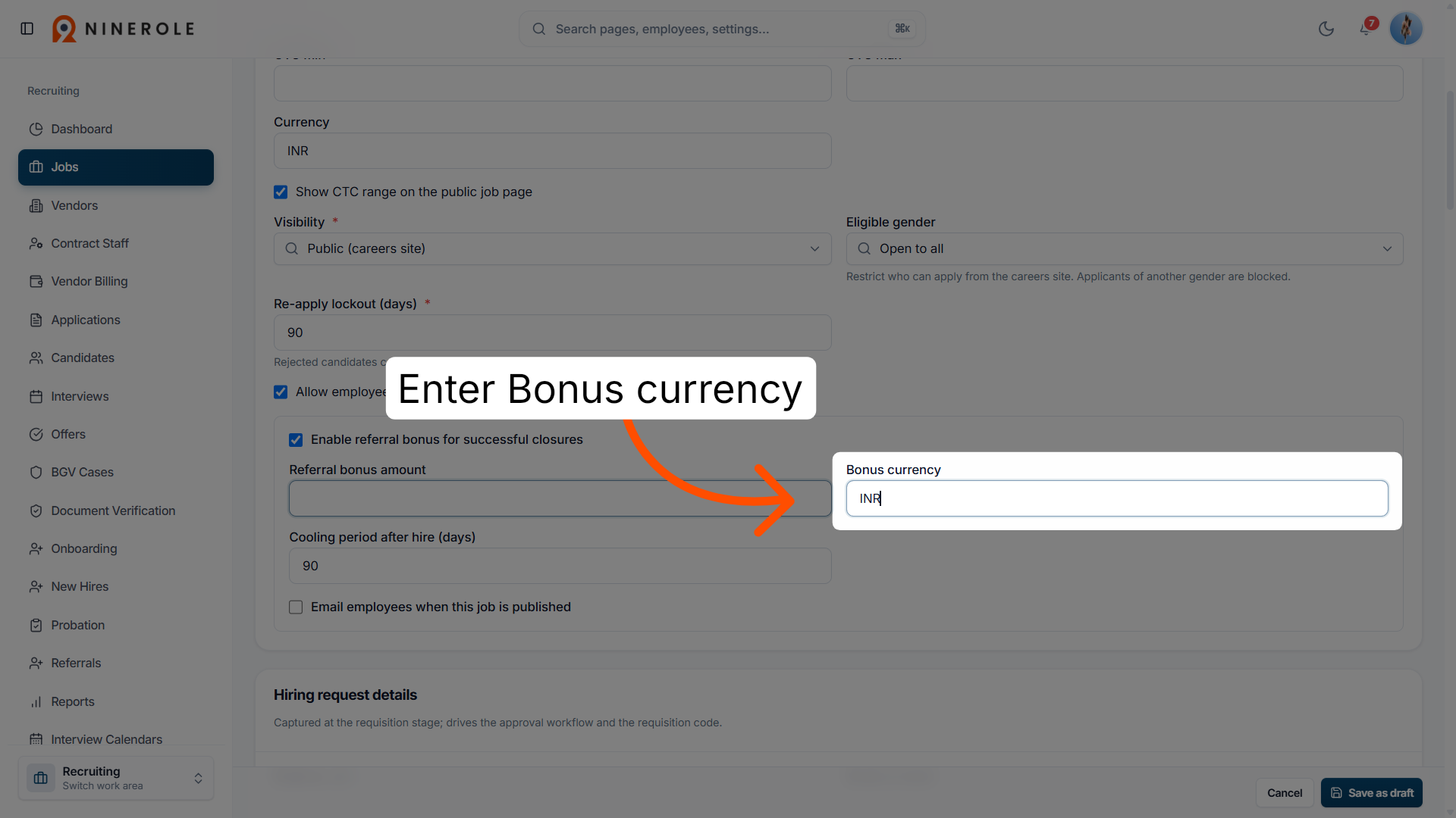 Choose Bonus Currency