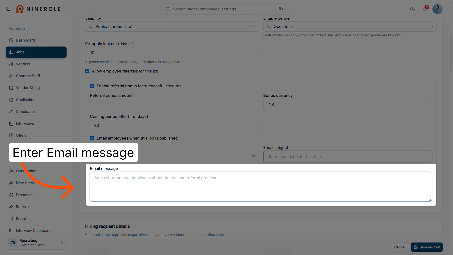 Edit Email Message