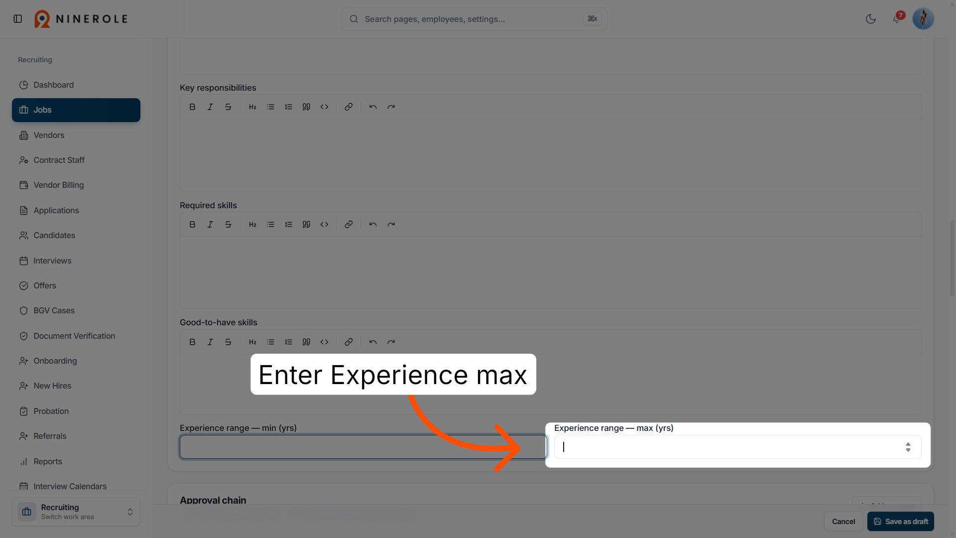 Set Maximum Experience