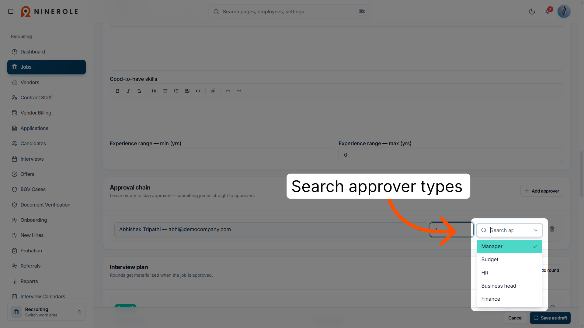 Search Approver Types
