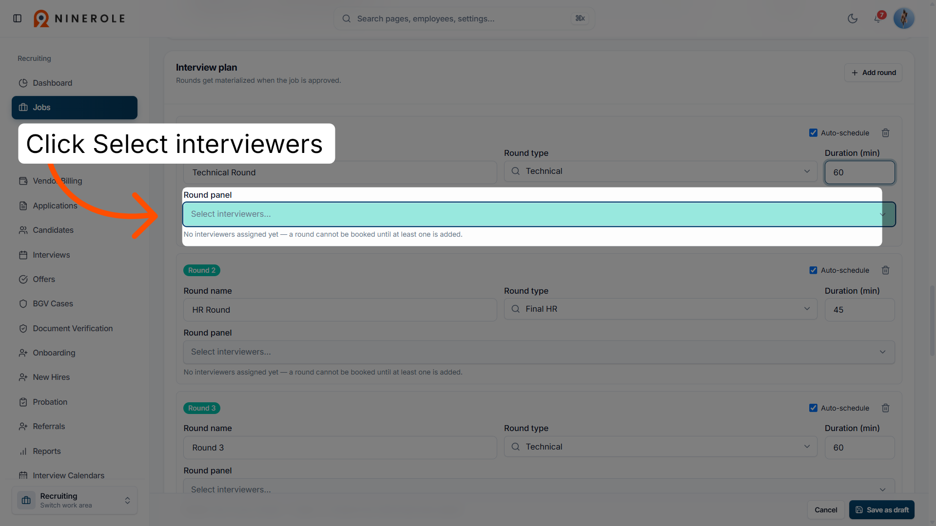 Select Interviewers