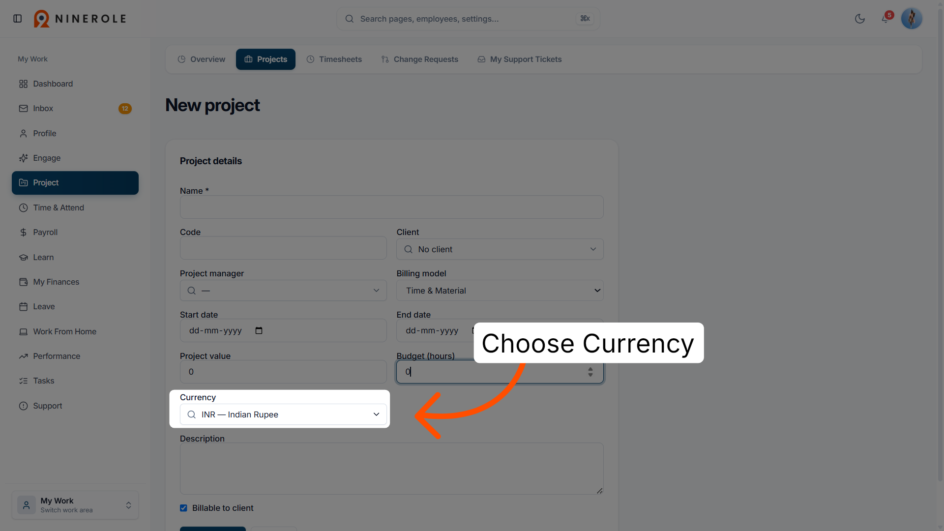 Choose Currency