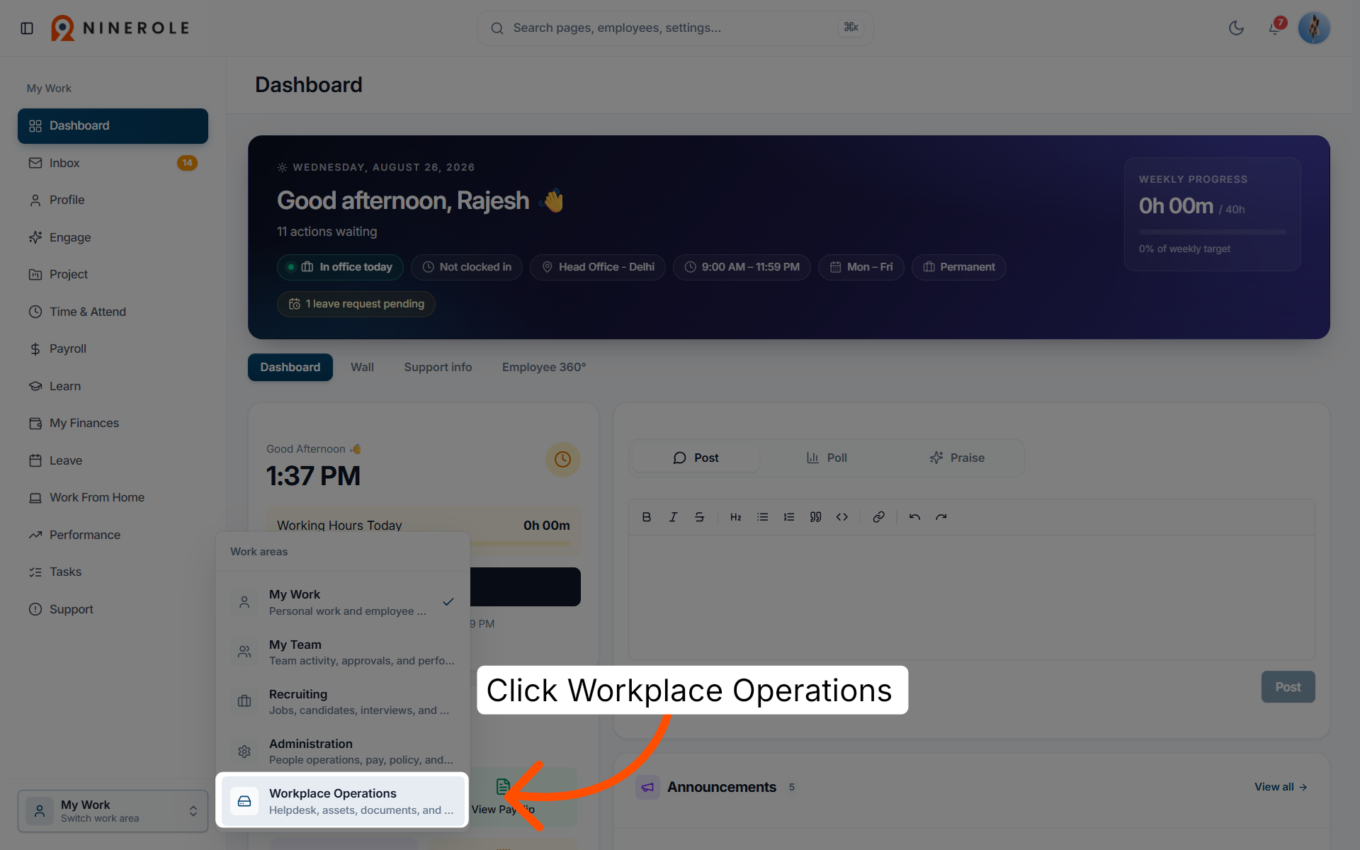 Open Workplace Operations