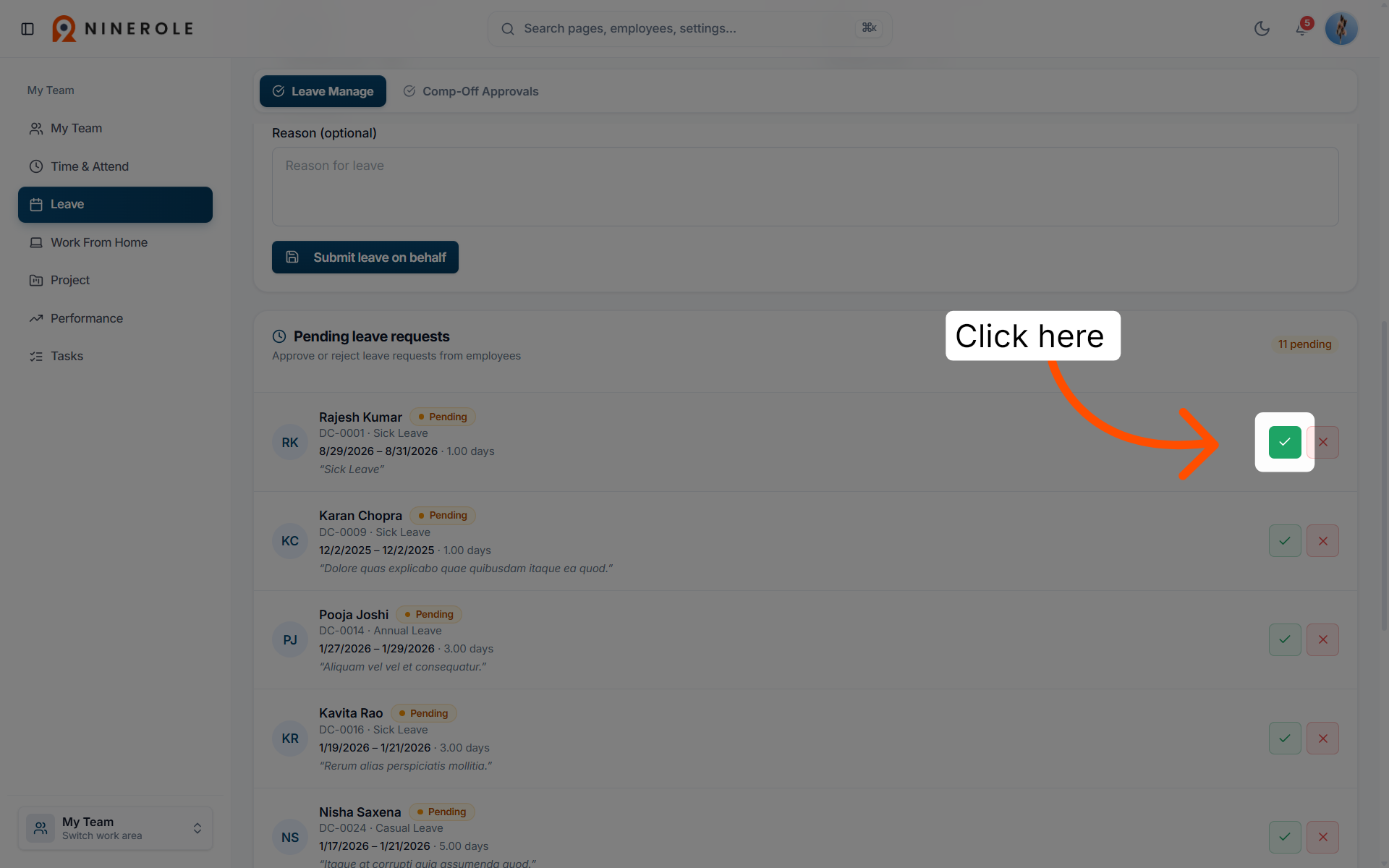 Access Leave Management
