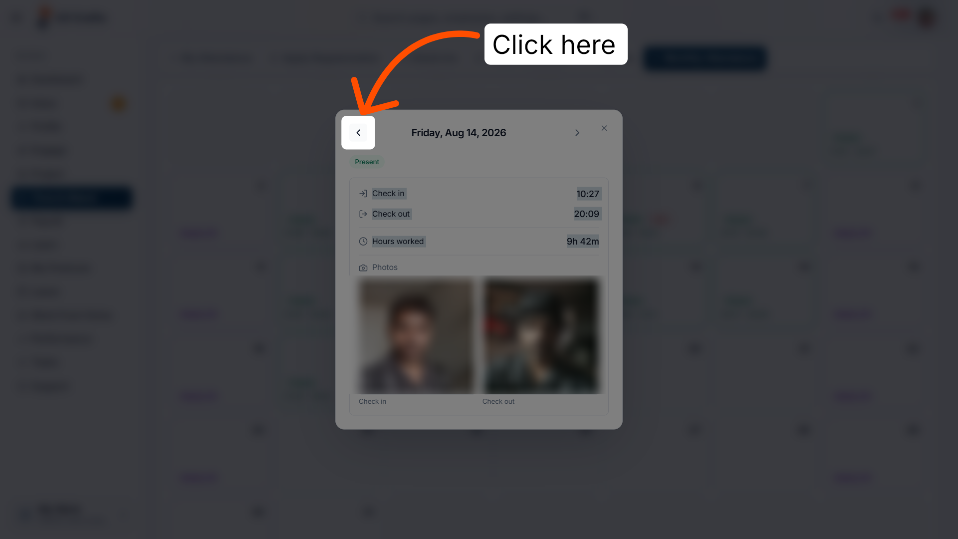 Interact with Attendance Options
