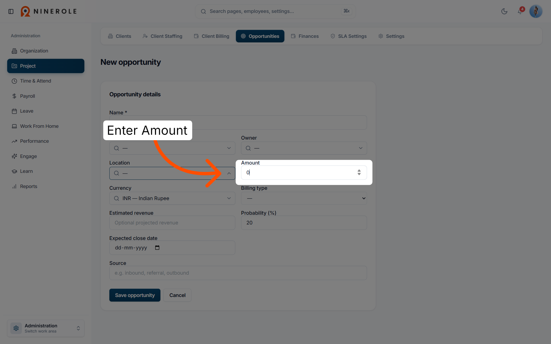 Input Amount