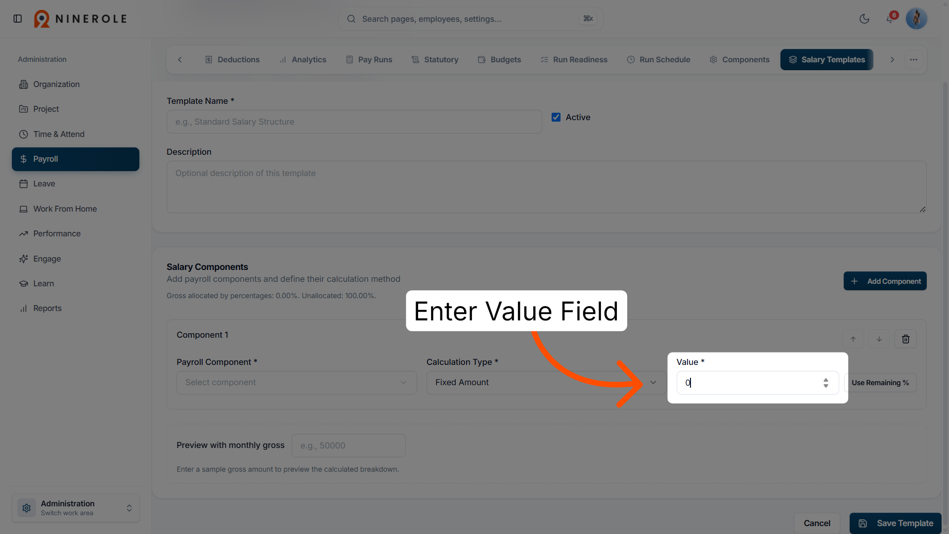 Set Component Value