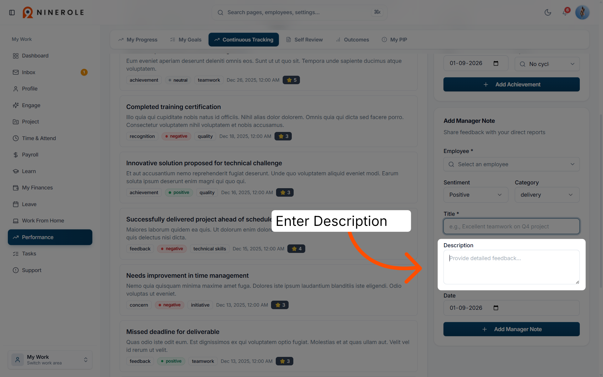 Provide detailed feedback