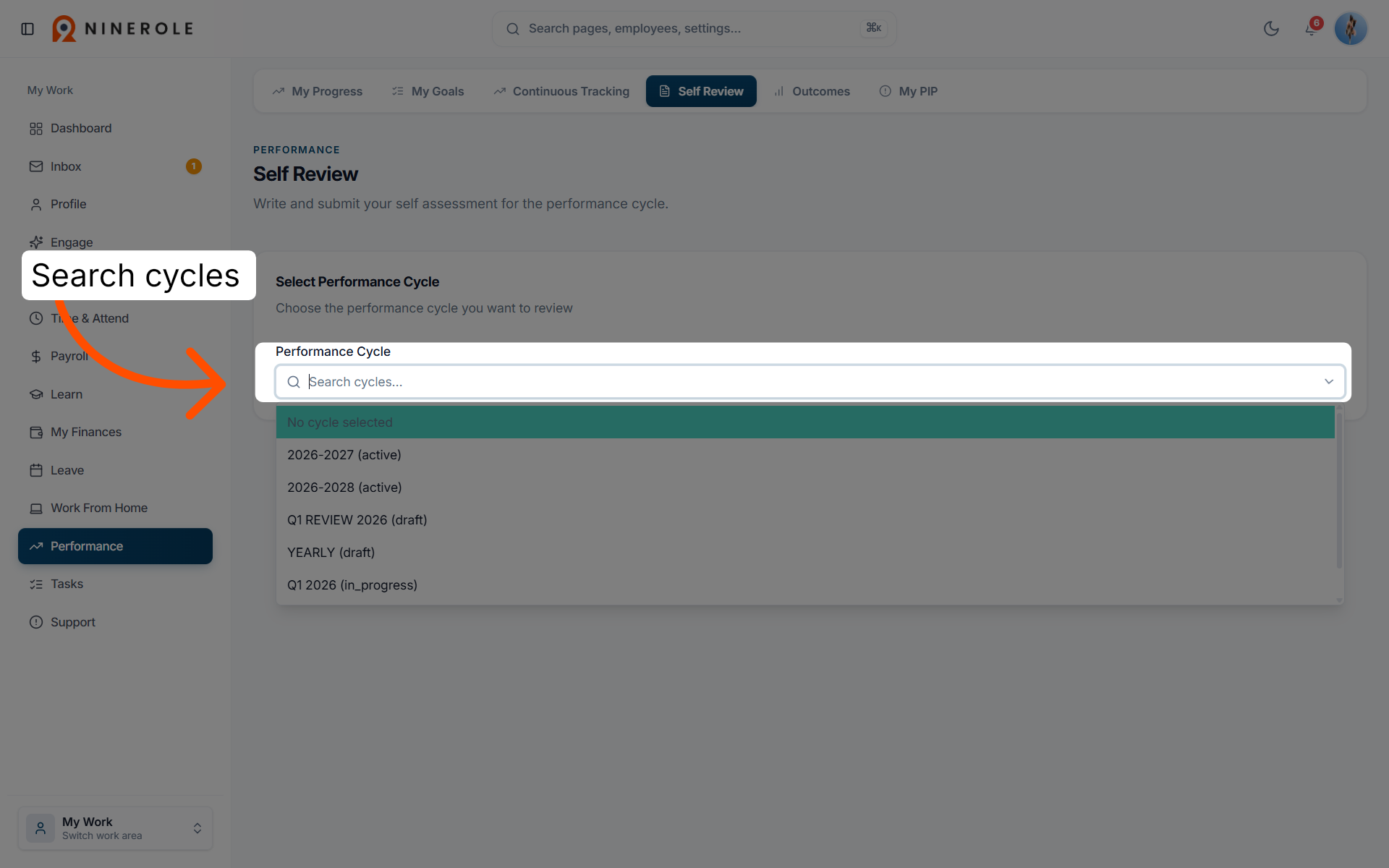Search review cycles