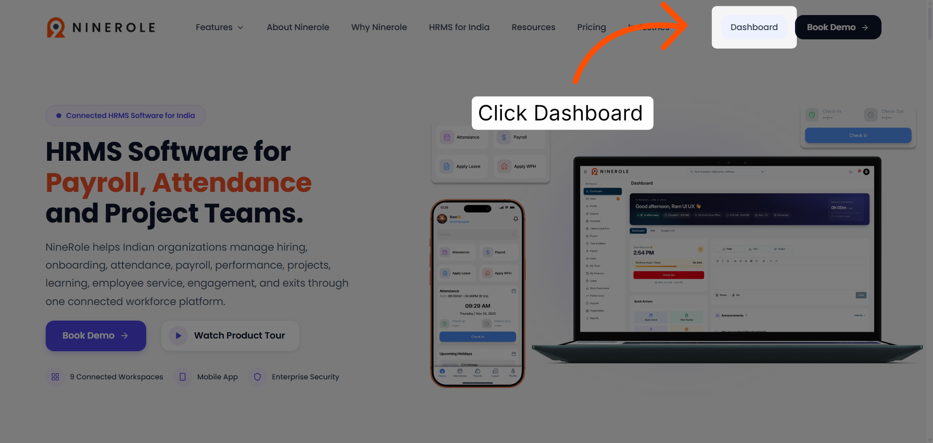Access the dashboard overview