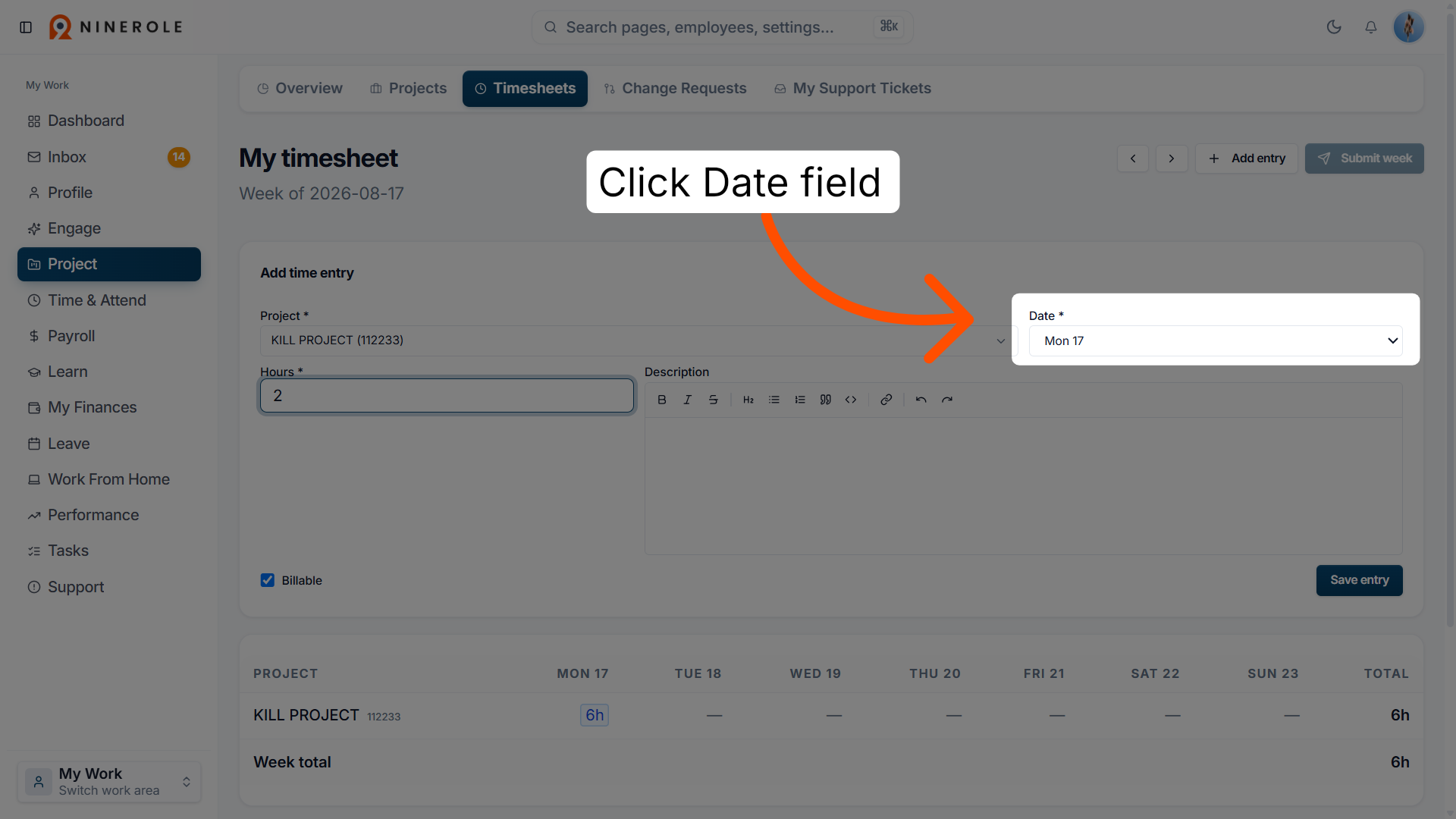 Open Date Picker