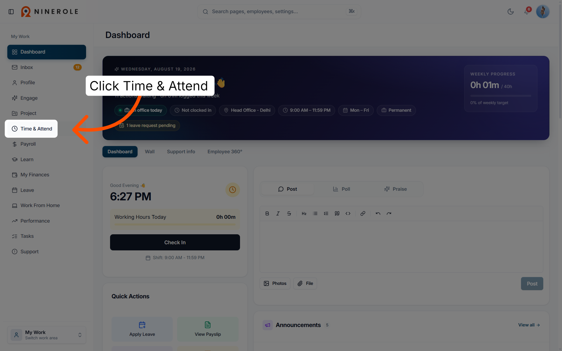 Access Time & Attendance