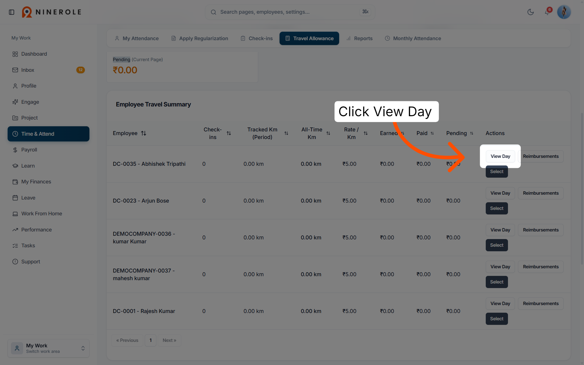 Open Daily Travel Details