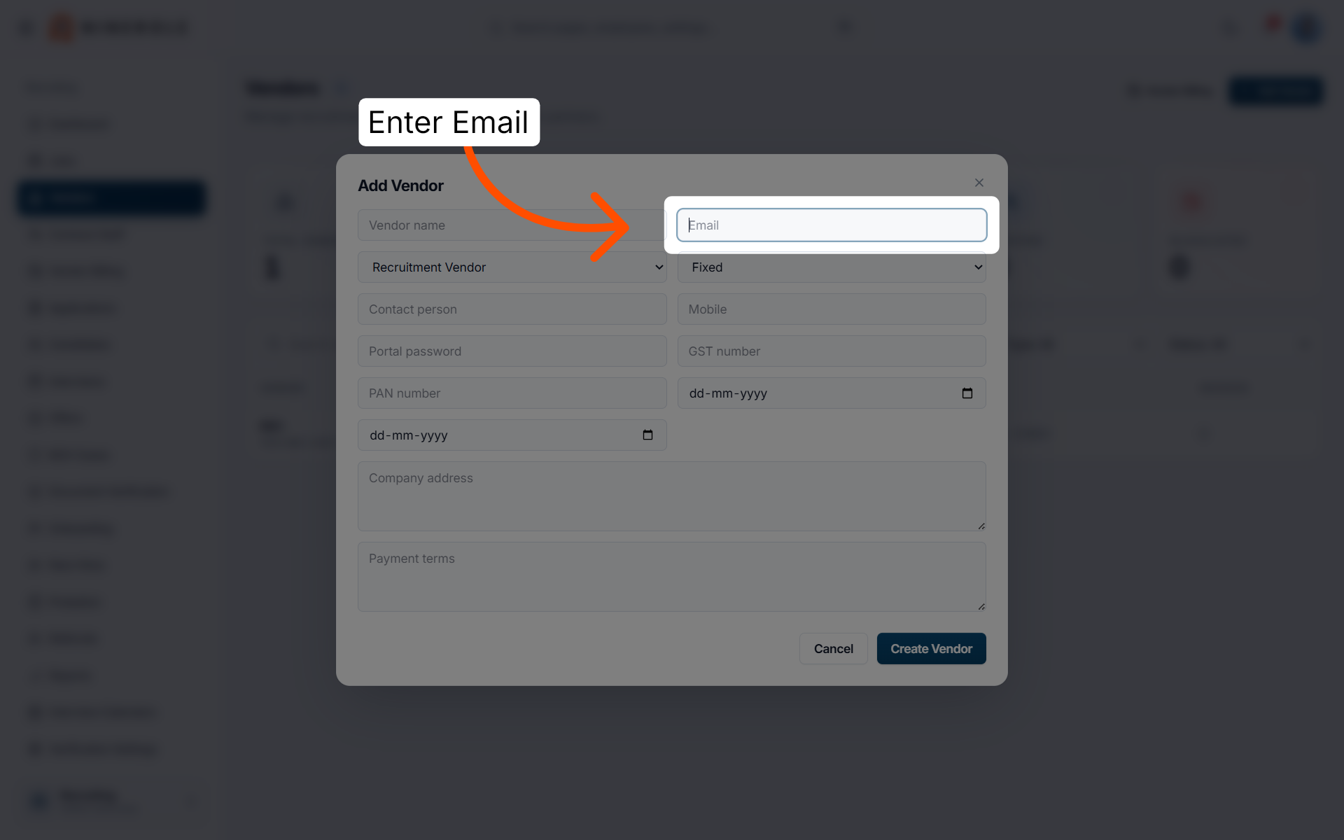 Select Email Field