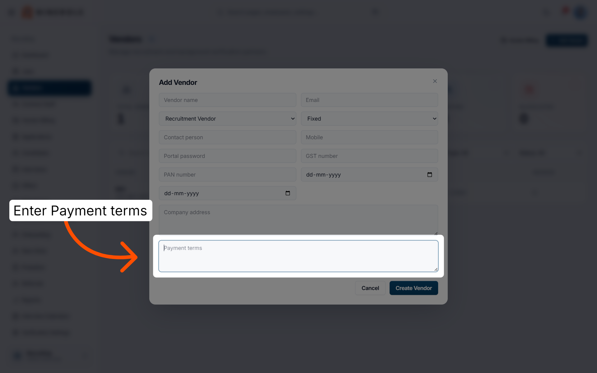 Define Payment Terms