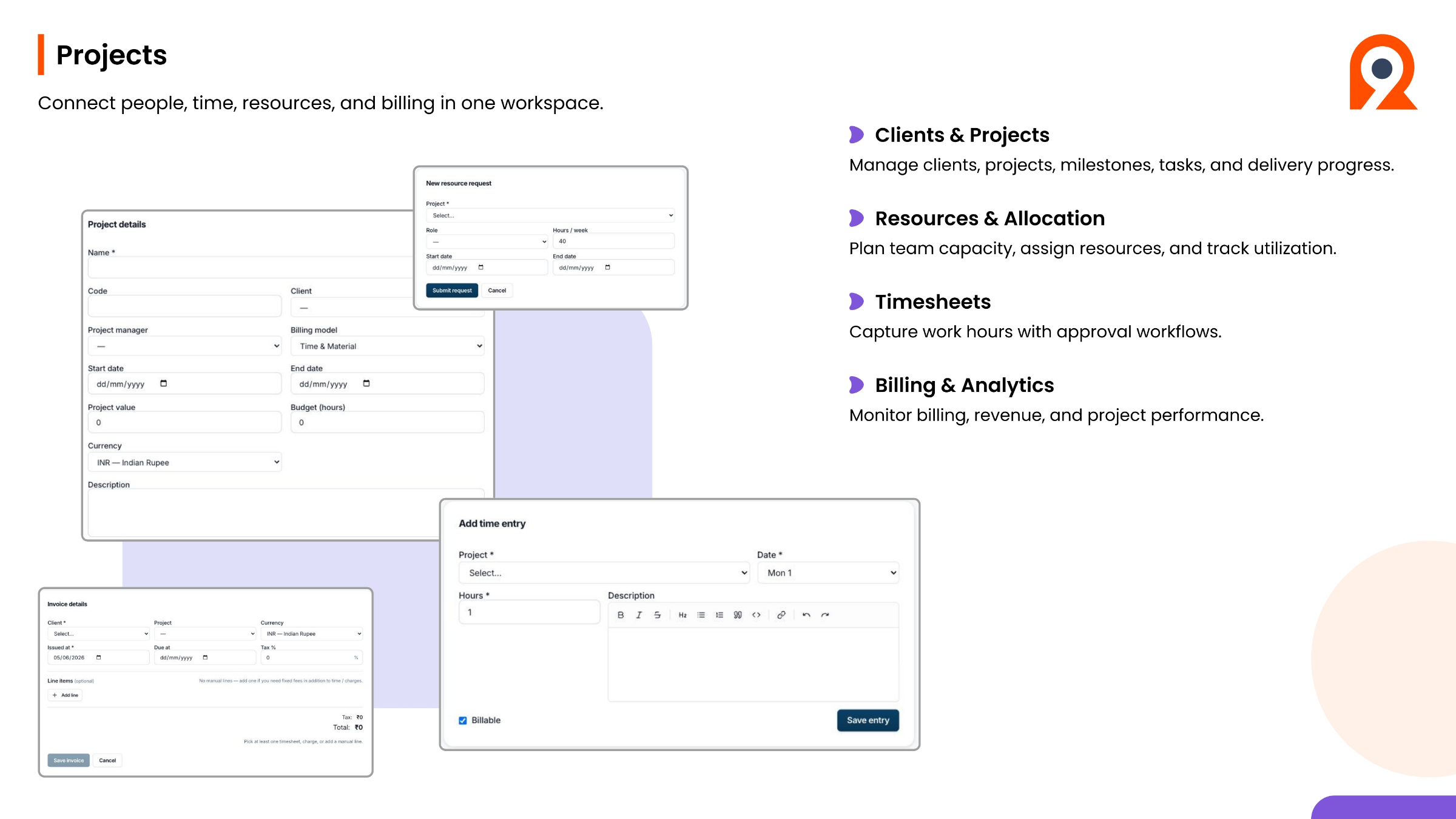 Projects: Connecting People, Time, and Billing